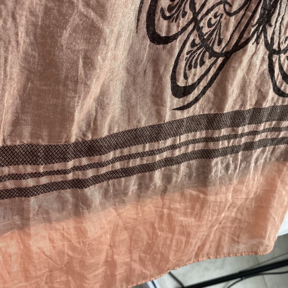 Lapis Anthropologie Midi‎ Dress One Size Copper Pink Boho Smocked Sleeveless - Picture 7 of 13